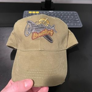 Breitling Mens Hat Olive
